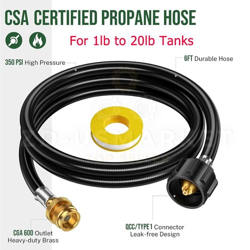 6ft propane adapter hose - propane,