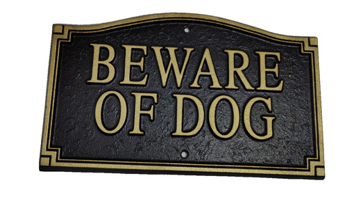 Cast iron beware the dog - cast, of