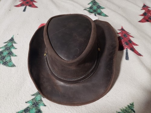 Hat leather australian oiled - australian,