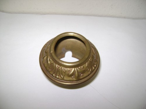 Antique brass bobeche socket - bobeche,
