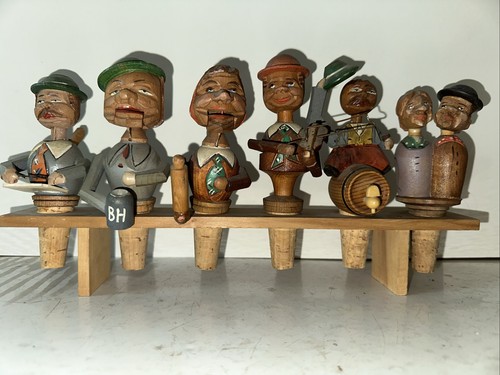 Piece vintage hand carved - 6,