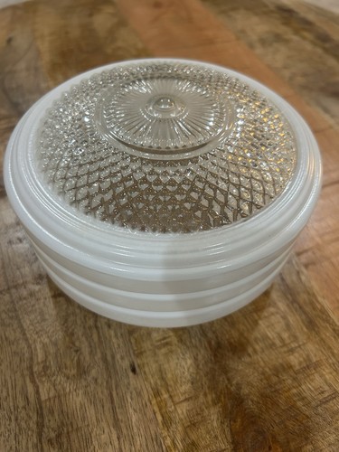 Vintage glass light fixture - vintage,