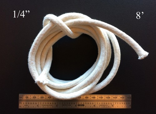 Round cotton wick 8 - round,