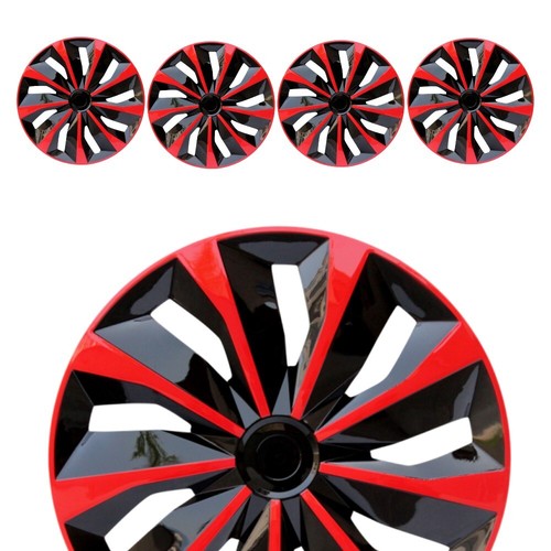 Set red wheel covers - 4,