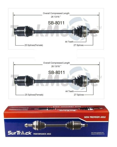 Front axle shafts - front,