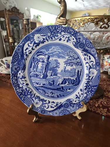 Blue and white transferware - and,