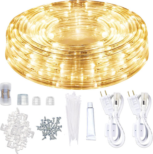 Led rope lights outdoor warm - rope,