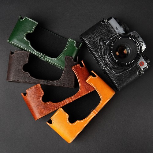 Genuine leather half - half, for