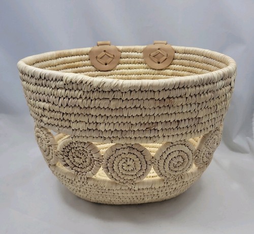Boho woven palm leaf - woven, bike