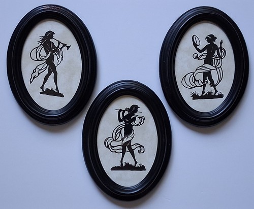 Trio 1920s art - of, die-cut
