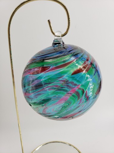 Large hand blown swirl glass - swirl,