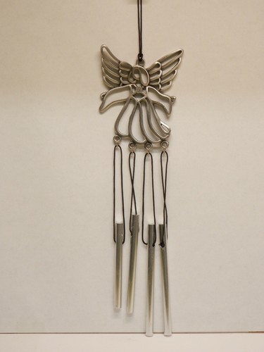 Pewter angel windchime - pewter,