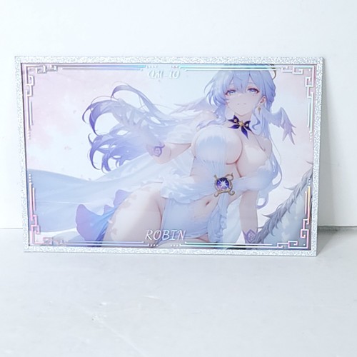 Robin white glitter acrylic - robin,