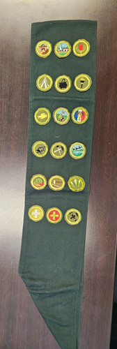 Bsa dark green merit - dark, badge