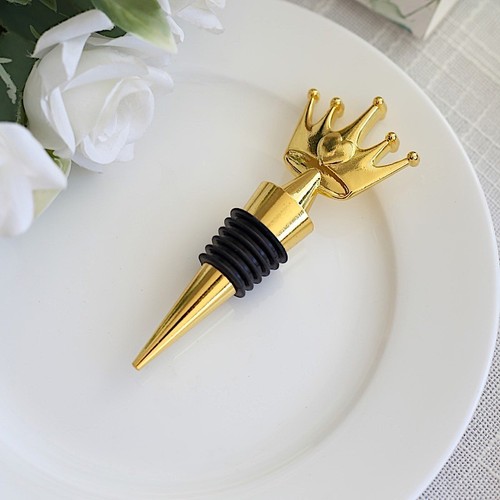 Gold crown metal wine - in,