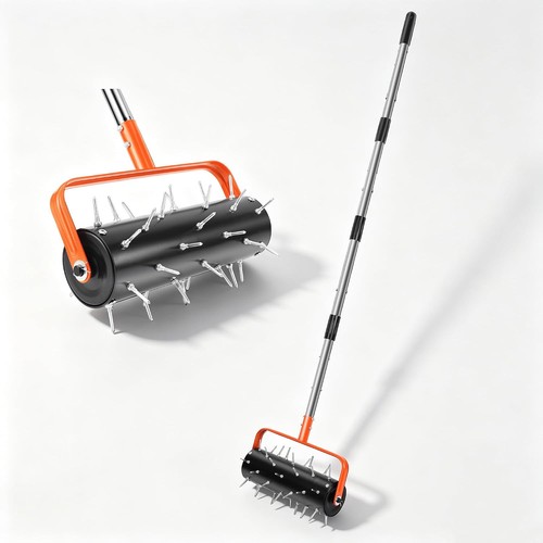 Rolling manual lawn aerator - manual,