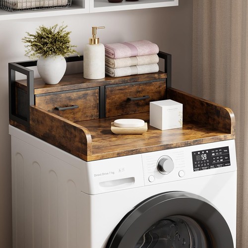 Wooden washer dryer - wooden, countertop