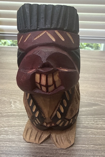 Vtg indio pícaro hand carved - vtg,