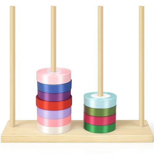 Wooden ribbon organizer - ribbon,