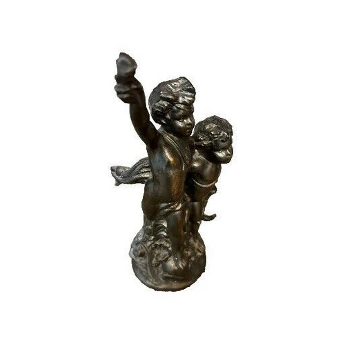 Antique bronze cherub - bronze,