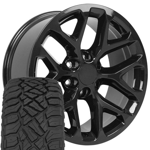 5668 black 20x9 rims - 5668,