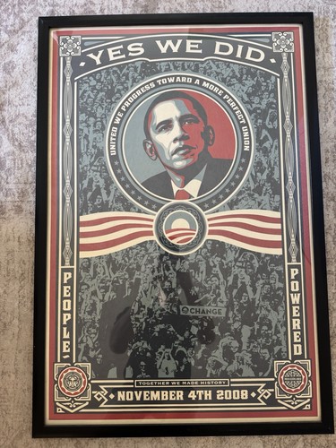 Shepard fairey obama yes - shepard,