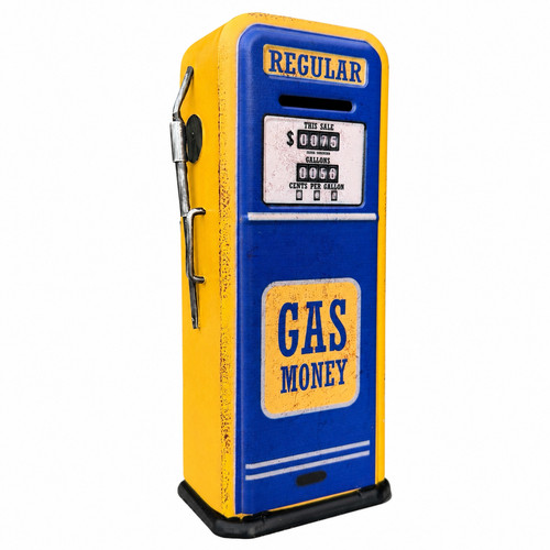 Gas money pump metal - gas,