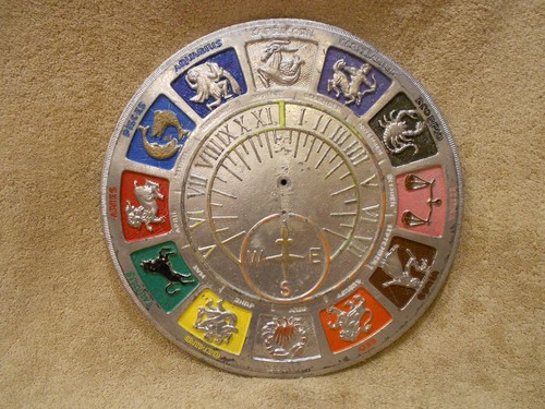 Vintage cast aluminum zodiac - vintage,