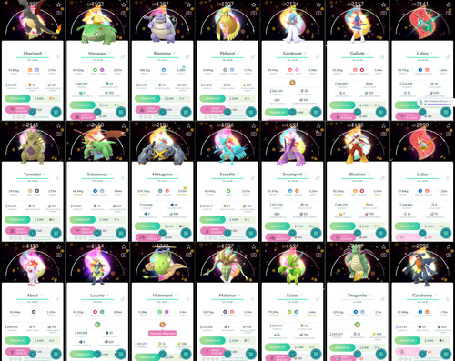 Shiny mega pokémon - shiny, with