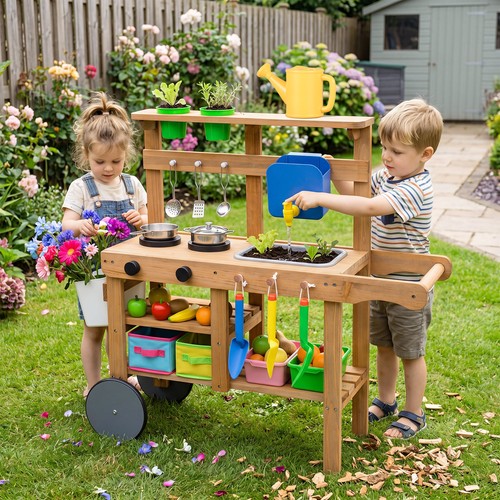 Mud kitchen for kids wheels - kitchen, w/wheels