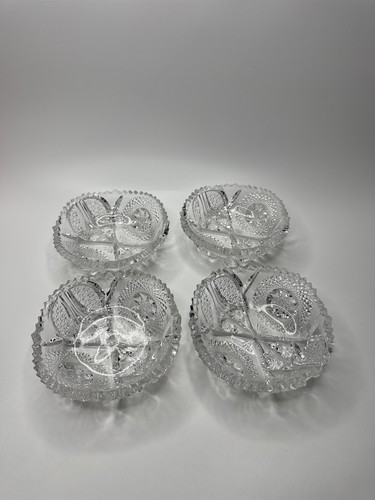 Set near cut glass - of, 4