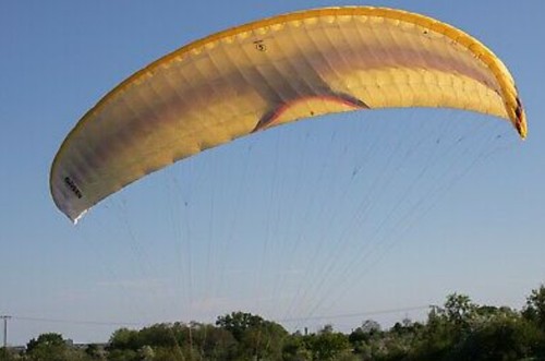 Paraglider wing team five blue - paraglider,
