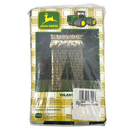 John deere logo window valance - john,