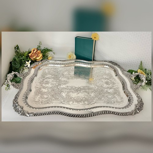 Silver plated tray crown - plated,