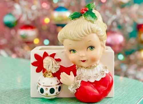 Vintage christmas napco girl - vintage,