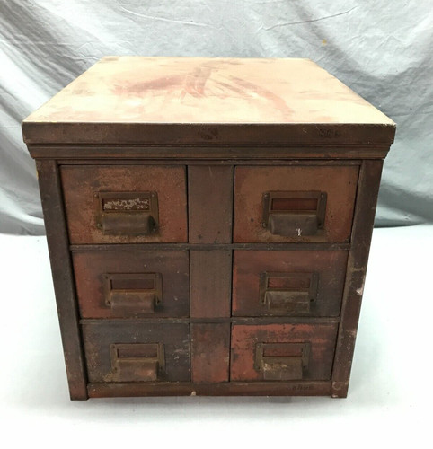 Antique vtg draw metal - antique, 18"