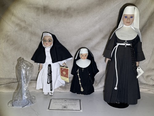 Lot vintage porcelain nun - lot,