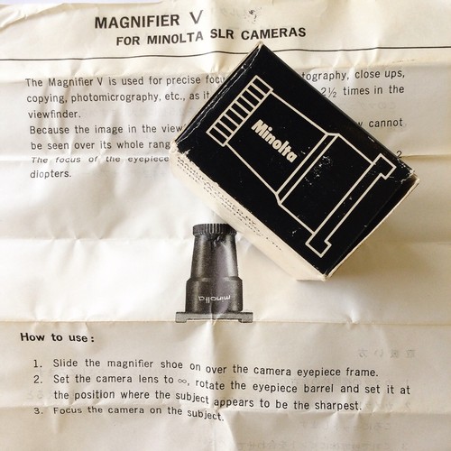 Mint minolta magnifier v - 【mint】minolta, magnifier-v