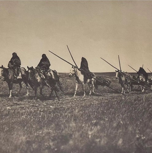 Vintage edward curtis - curtis, sepia