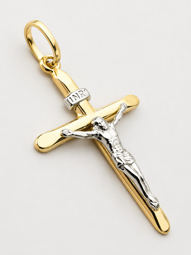 14k solid two - tone, gold