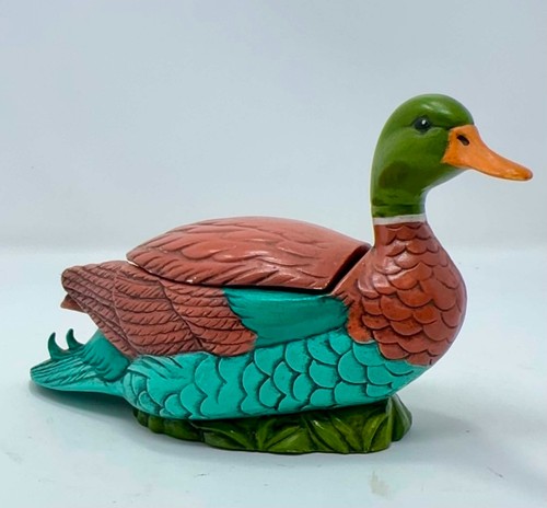 Mallard duck ceramic - mallard, trinket