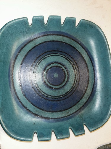 Blue vintage glidden pottery - vintage,