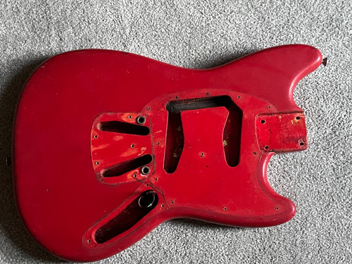 1965 fender mustang red - 1965, guitar