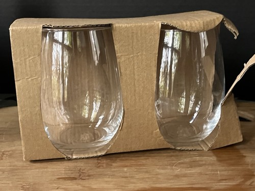 Stemless clear glass - 19, oz