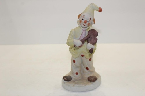 Clown with violin ceramic - clown,