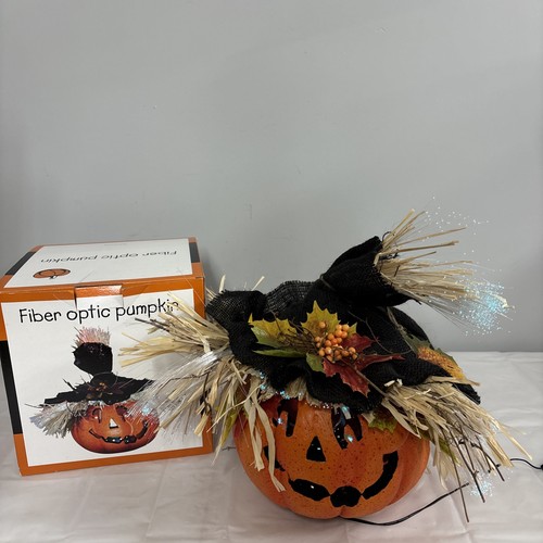 Fiber optic pumpkin head - fiber,