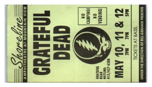 Grateful dead concert handbill - grateful,