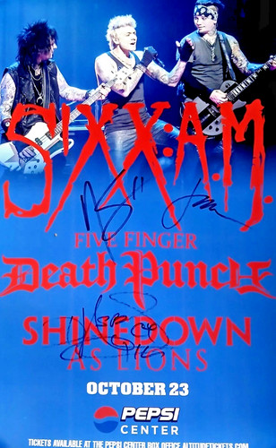 Sixx signed gig concert - am,