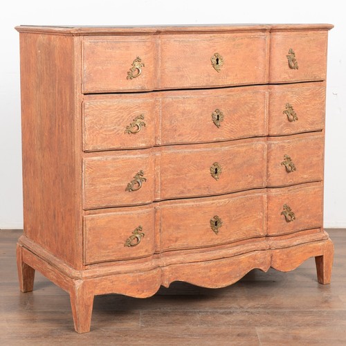 Large rococo oak chest - rococo, of