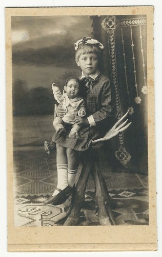 The girl with - with, unusually